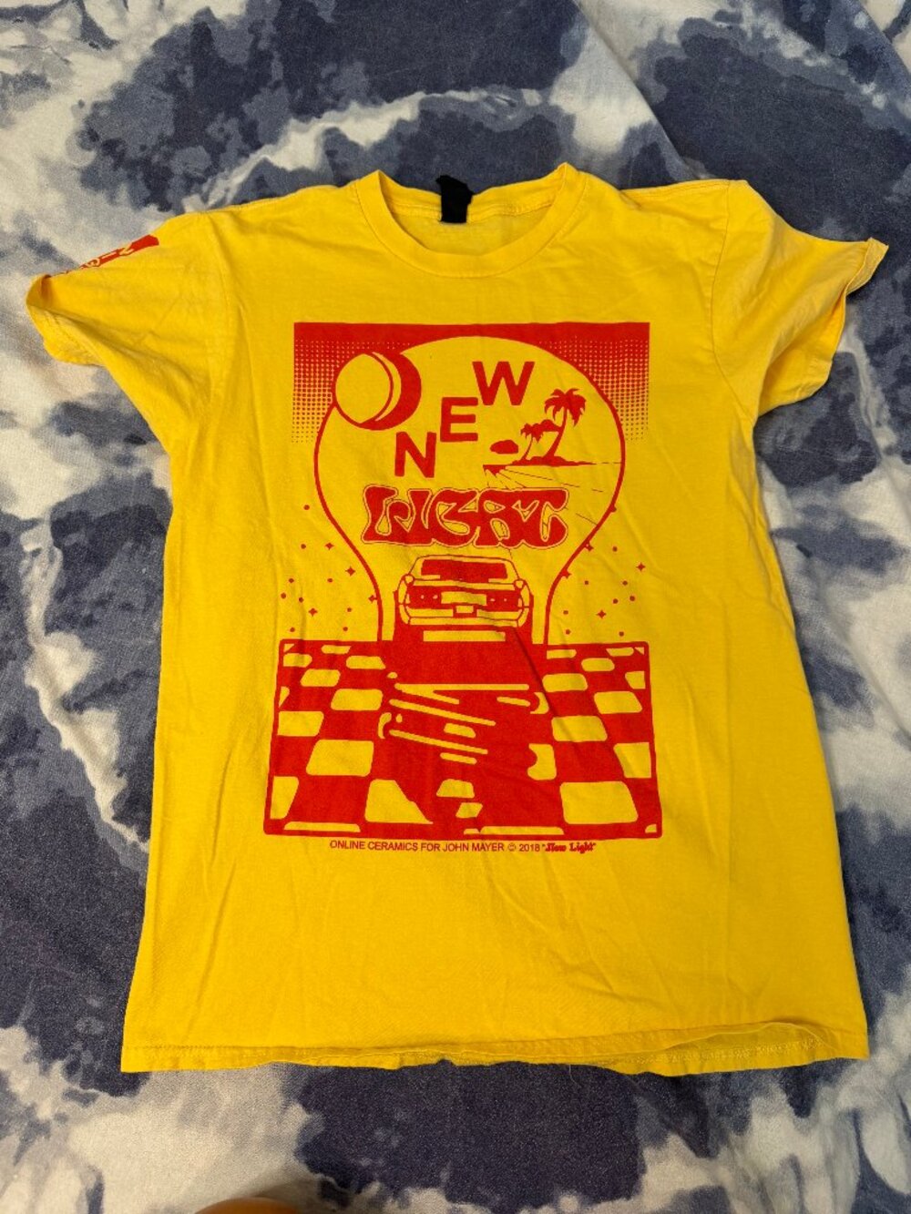 John Mayer Online Ceramics New Light Tee Size M - Yellow 2018